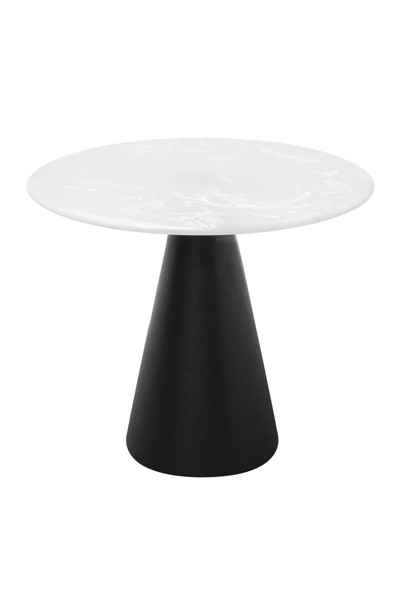 White Marble Pedestal Coffee Table | Versmissen Cone | Dutchfurniture.com
