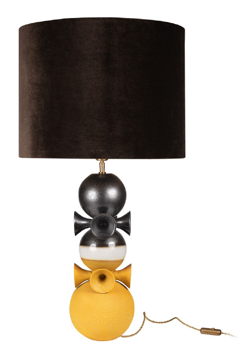 Bronze and Yellow Table Lamp | Versmissen Datoga | Dutchfurniture.com