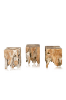 Teak Cube Table / Stool | Versmissen Root | Dutchfurniture.com