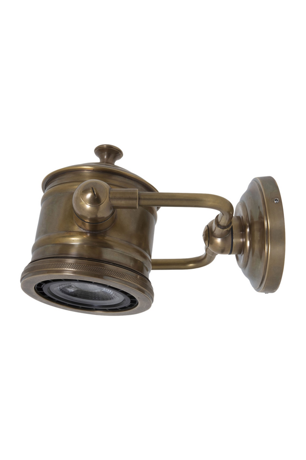 Vintage Brass Wall/Ceiling Lamp | Versmissen Malibu | Dutchfurniture.com