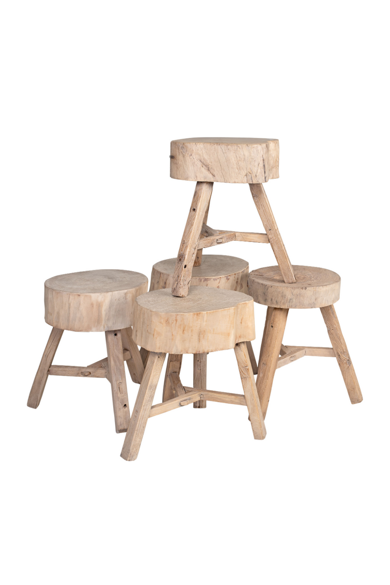 Natural Wood Butcher's Block / Stool | Versmissen | Dutchfurniture.com