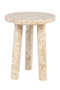 Cream Marble Tripod Occasional Table | Versmissen Tommy | Dutchfurniture.com
