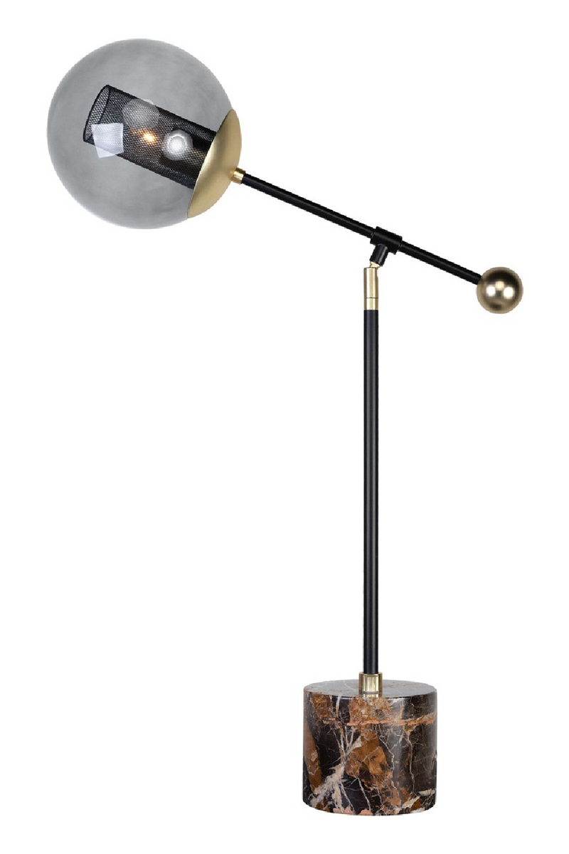 Glass Orb Industrial Table Lamp | Versmissen Orbit | Dutchfurniture.com
