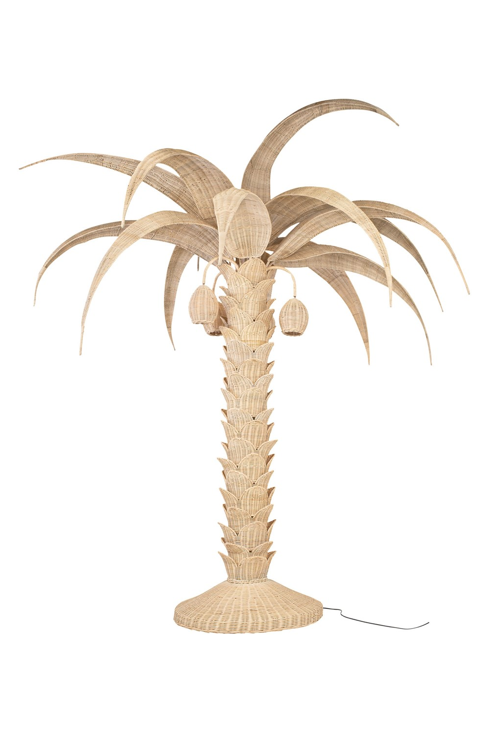 Handcrafted Rattan Floor Lamp | Versmissen Palm Tree | Dutchfurniture.com