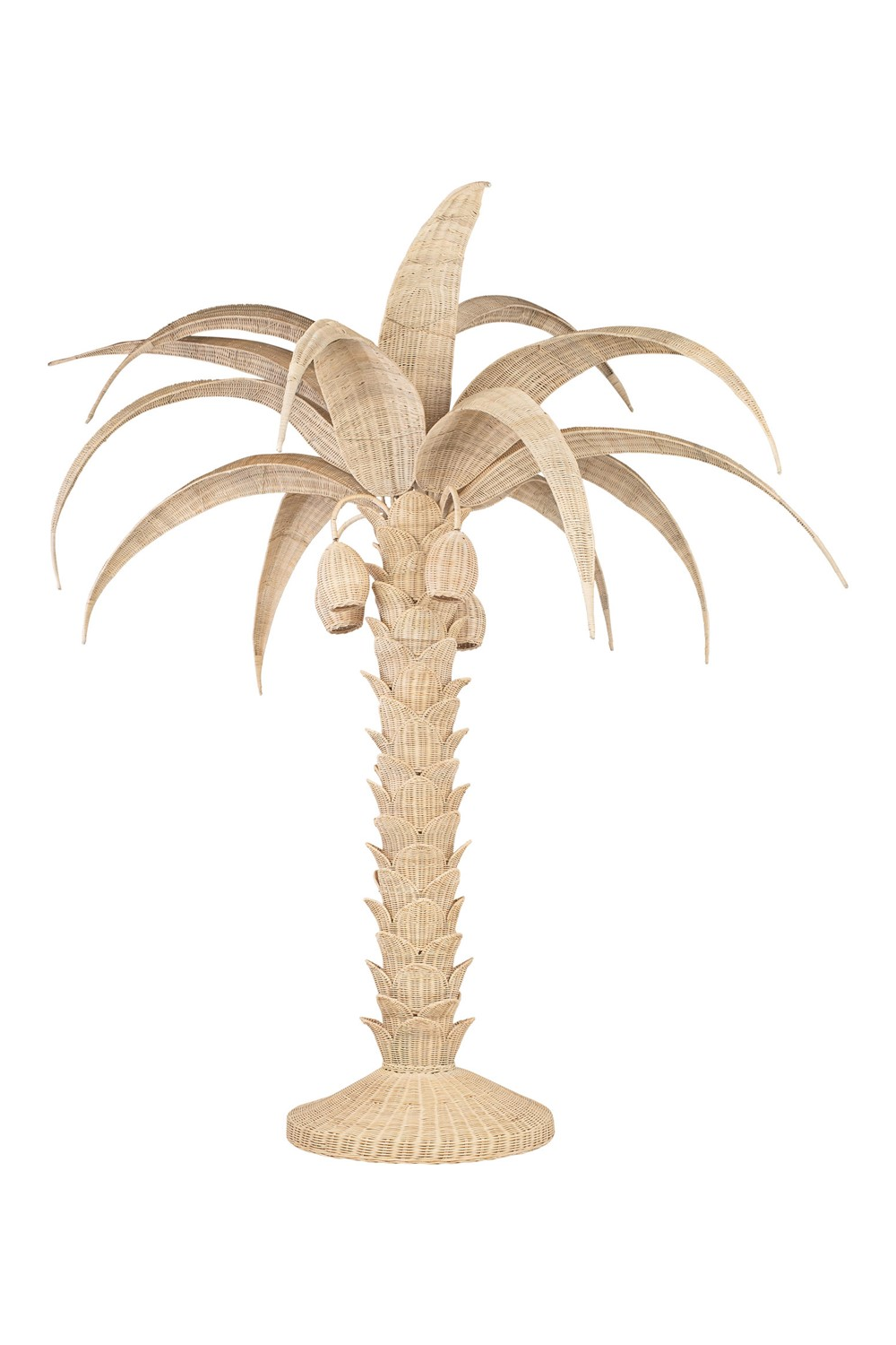 Handcrafted Rattan Floor Lamp | Versmissen Palm Tree | Dutchfurniture.com