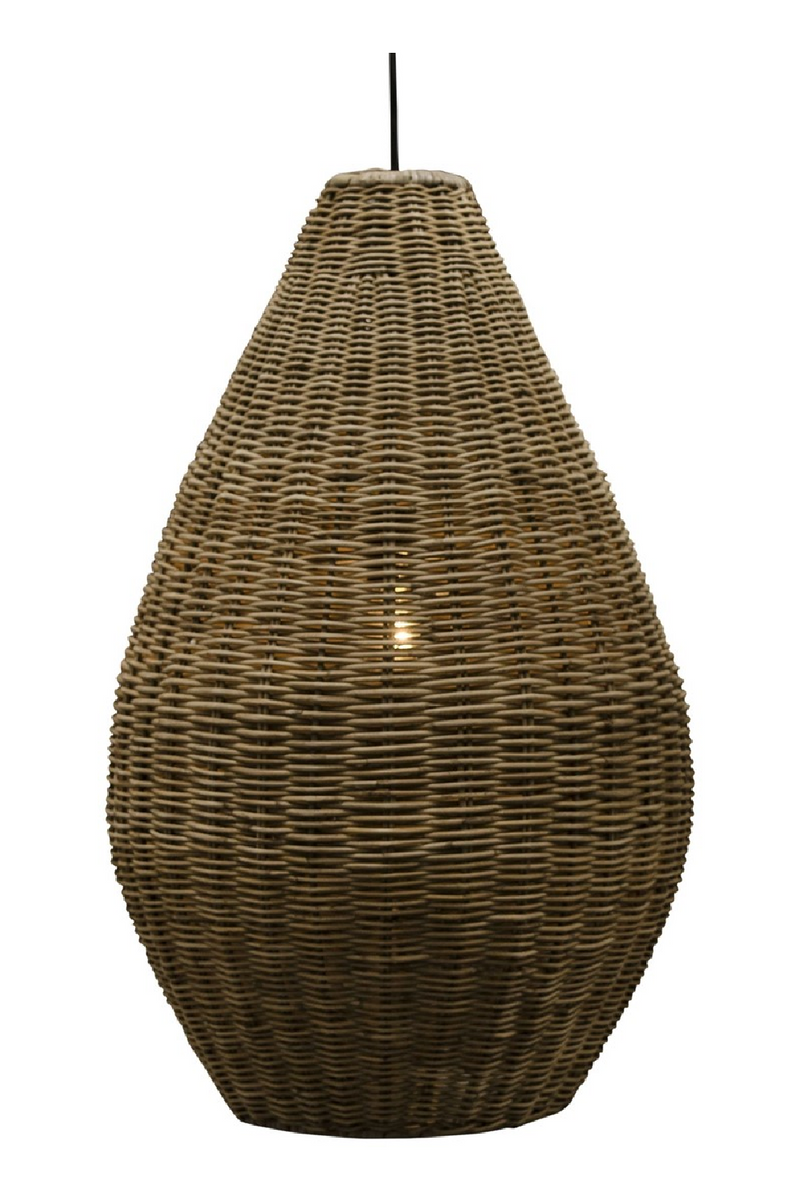Rattan Teardrop Hanging Lamp M | Versmissen San Agnes | Dutchfurniture.com