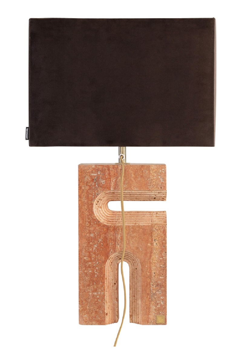 Red Travertine Table Lamp | Versmissen Reso | Dutchfurniture.com