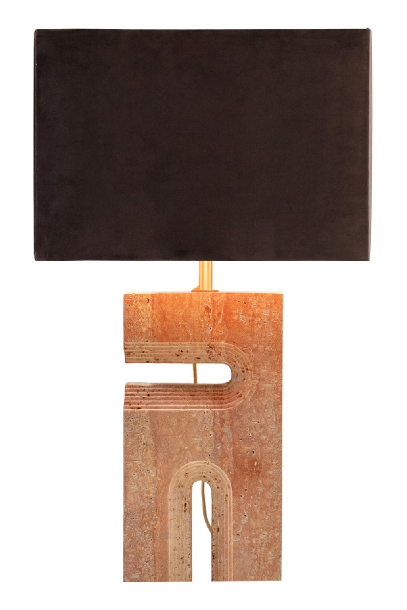 Red Travertine Table Lamp | Versmissen Reso | Dutchfurniture.com