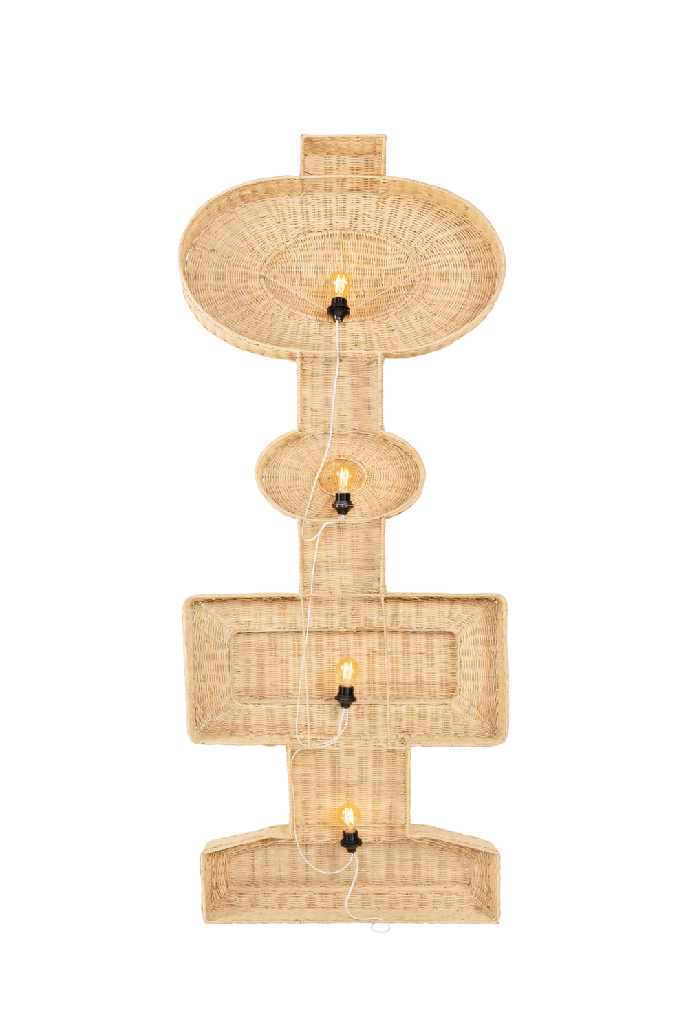 Geometrical Rattan Wall Lamp | Versmissen Totem | Dutchfurniture.com