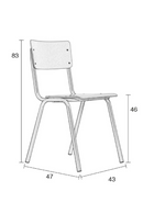 White Dining Chairs (2) | Zuiver Back To School | DutchFurniture.com