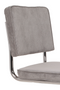 Gray Rib Upholstered Dining Chairs (2) | Zuiver Ridge Kink | DutchFurniture.com