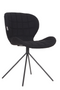 Black Upholstered Dining Chairs (2) | Zuiver OMG | OROA TRADE