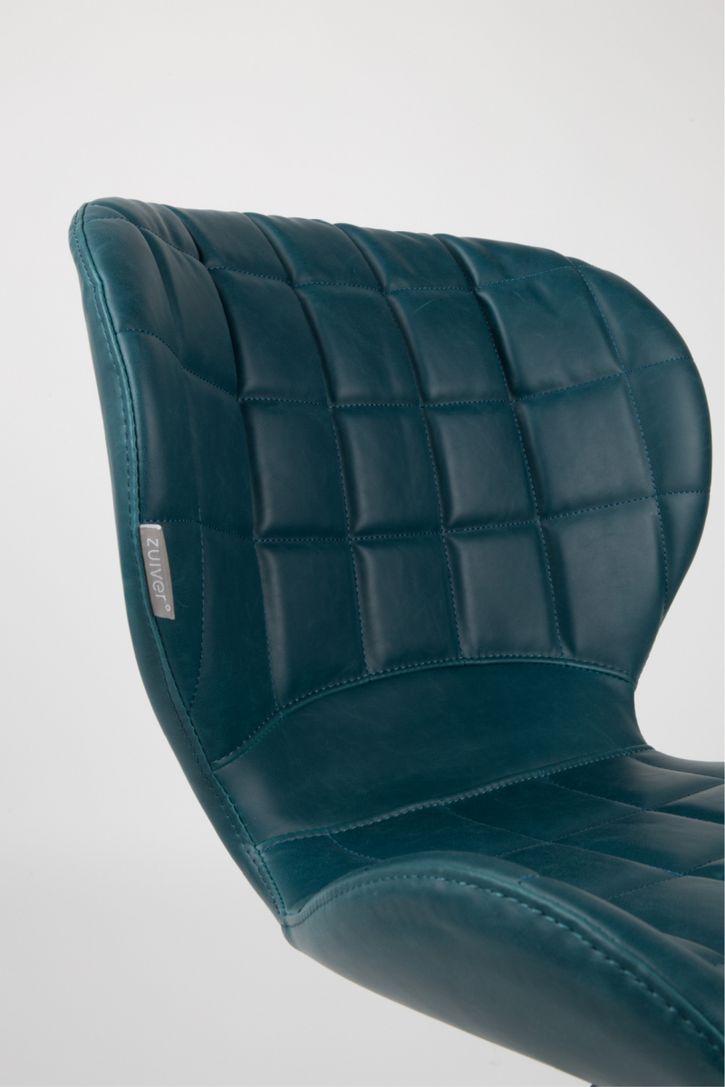 Teal Leather Dining Chairs (2) | Zuiver OMG LL | Dutchfurniture.com