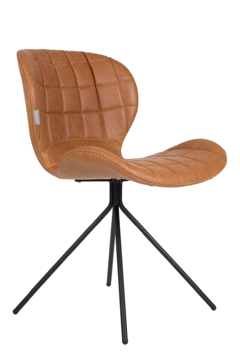 Brown Leather Dining Chairs (2) | Zuiver OMG LL | Dutchfurniture.com