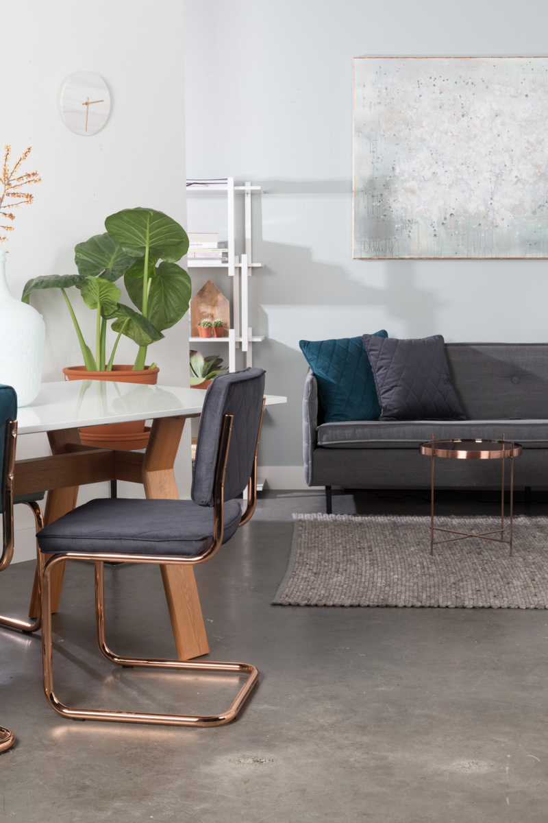 Chrome Framed Dining Chairs (2) | Zuiver Diamond | Dutchfurniture.com