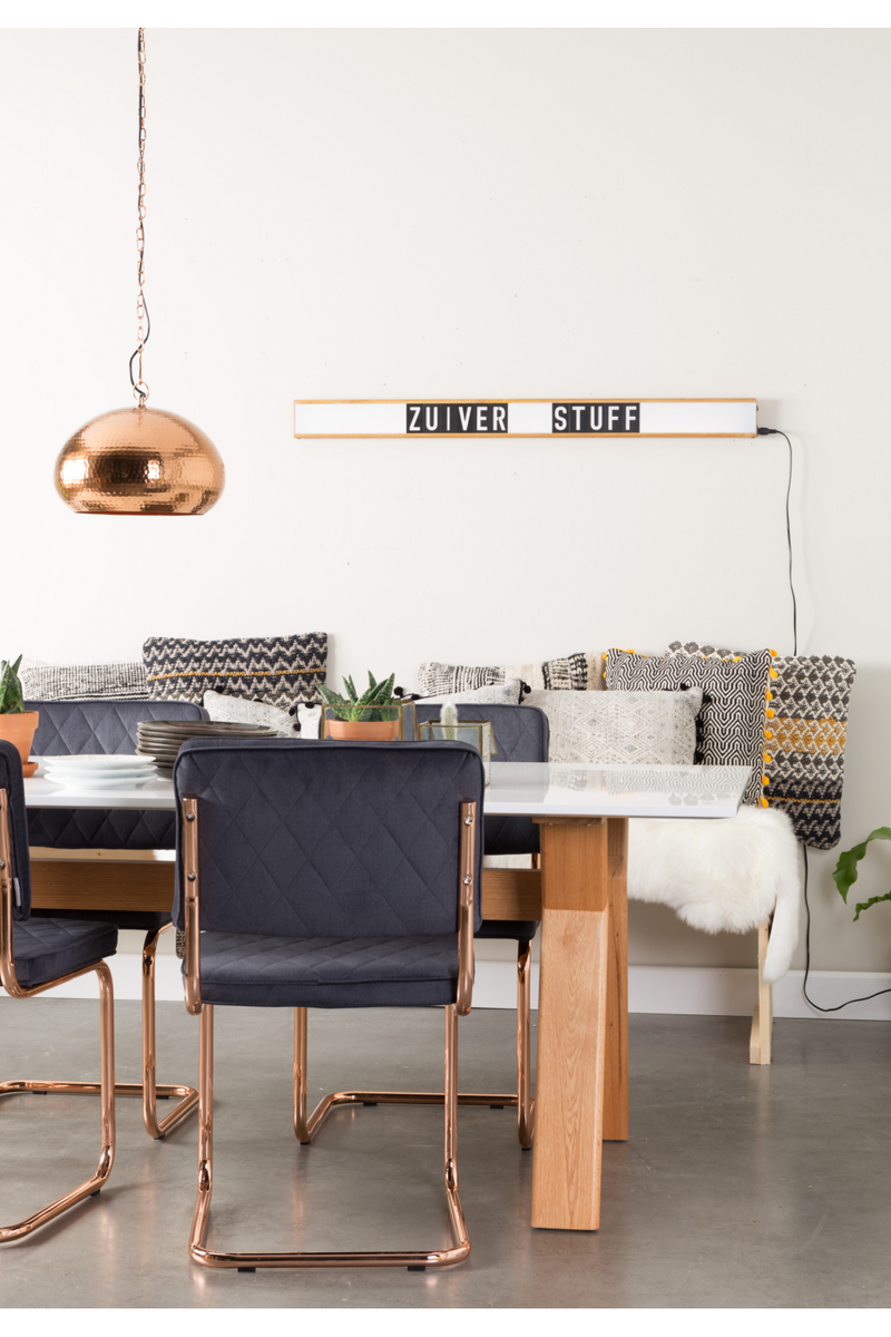 Chrome Framed Dining Chairs (2) | Zuiver Diamond | Dutchfurniture.com