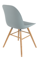 Gray Molded Dining Chairs (2) | Zuiver Albert Kuip | Dutchfurniture.com