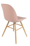 Pink Molded Dining Chairs (2) | Zuiver Albert Kuip | DutchFurniture.com