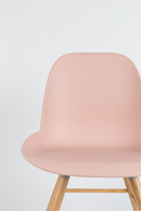 Pink Molded Dining Chairs (2) | Zuiver Albert Kuip | DutchFurniture.com