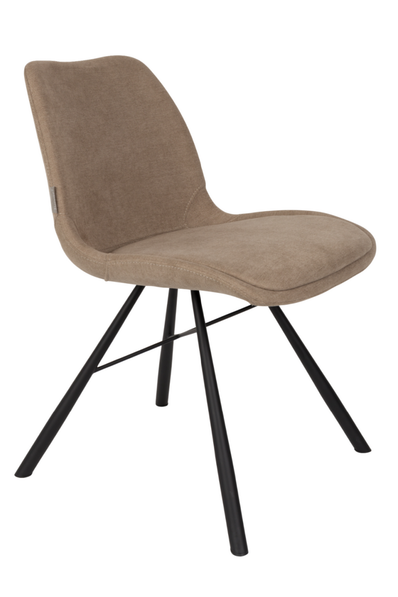 Sand Upholstered Dining Chairs (2) | Zuiver Brent | DutchFurniture.com