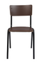 Matte Brown Dining Chairs (4) | Zuiver Back To School | DutchFurniture.com