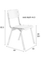 White Outdoor Dining Chairs (2) | Zuiver Back To School | DutchFurniture.com