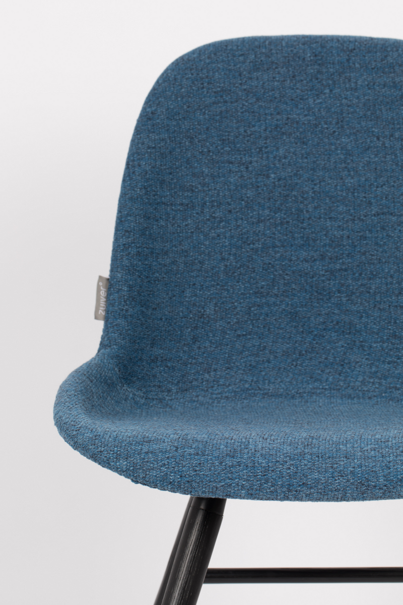 Blue Upholstered Dining Chairs (2) | Zuiver Albert Kuip | DutchFurniture.com