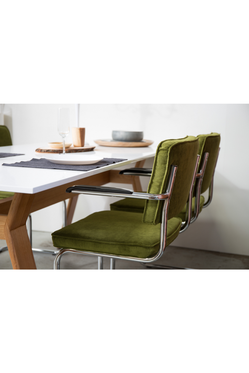 Modern Ribcord Dining Armchair (2) | Zuiver Ridge | Dutchfurniture.com