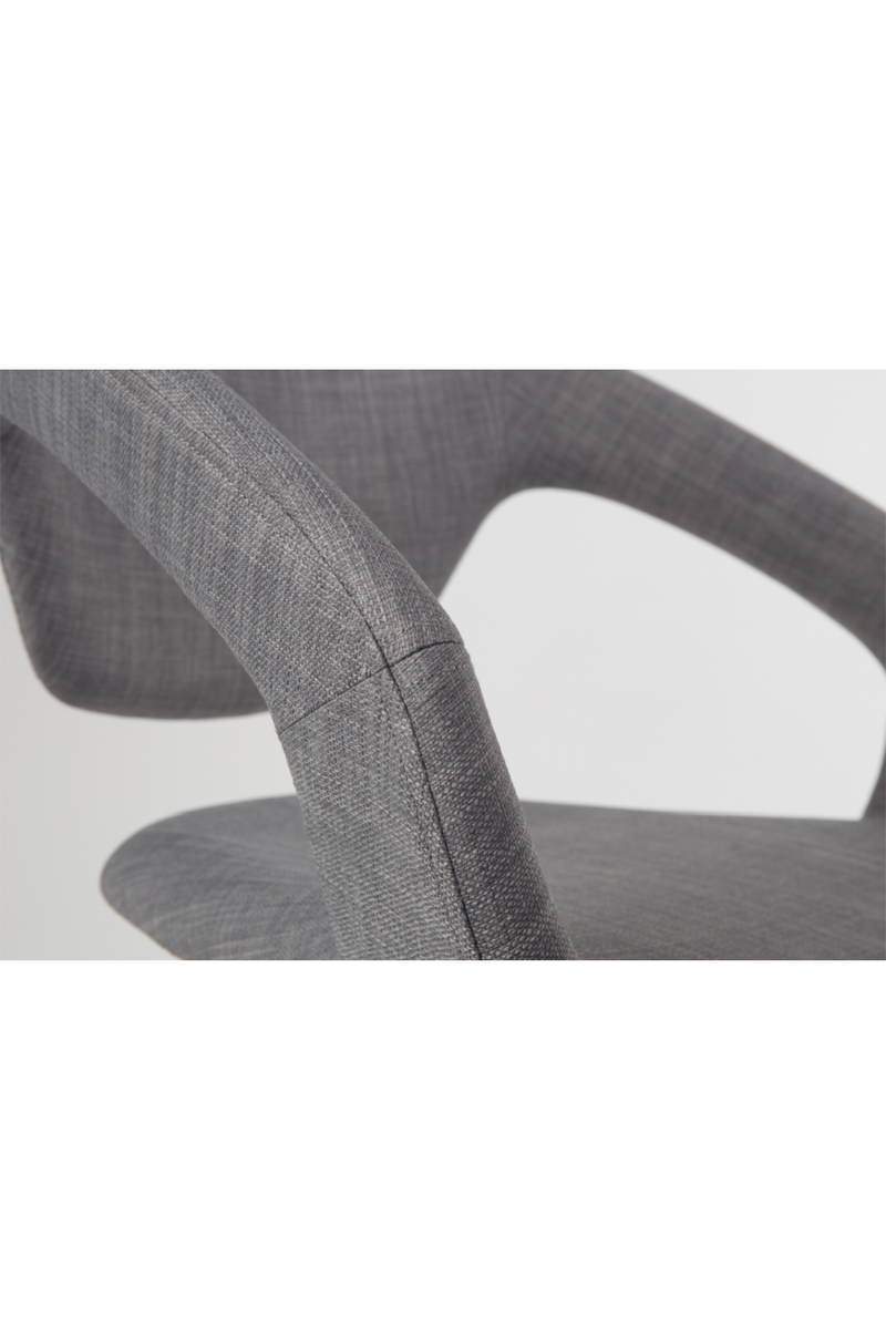 Light Gray Upholstered Armchairs (2) | Zuiver Flexback | DutchFurniture.com