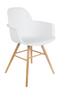 White Molded Dining Armchairs (2) | Zuiver Albert Kuip | OROA TRADE