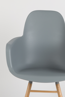 Gray Molded Dining Armchairs (2) | Zuiver Albert Kuip | Dutchfurniture.com