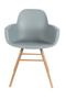 Gray Molded Dining Armchairs (2) | Zuiver Albert Kuip | Dutchfurniture.com