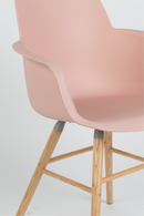 Pink Molded Dining Armchairs (2) | Zuiver Albert Kuip | DutchFurniture.com