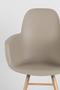 Taupe Molded Dining Chairs (2) | Zuiver Albert Kuip | DutchFurniture.com