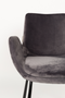 Dark Gray Velvet Dining Chairs (2) | Zuiver Brit | DutchFurniture.com