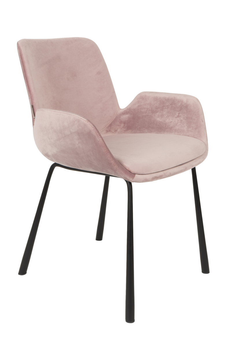 Pink Velvet Dining Chairs (2) | Zuiver Brit | Dutchfurniture.com