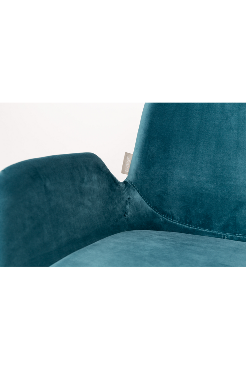 Teal Velvet Dining Chairs (2) | Zuiver Brit | Dutch Furniture ...