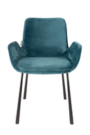 Teal Velvet Dining Chairs (2) | Zuiver Brit | Dutchfurniture.com