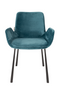 Teal Velvet Dining Chairs (2) | Zuiver Brit | Dutchfurniture.com
