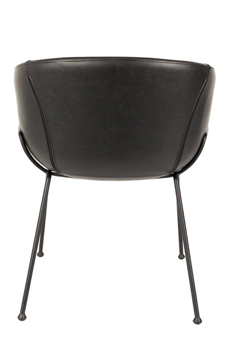 Black Leather Barrel Armchairs (2) | Zuiver Feston | Dutchfurniture.com