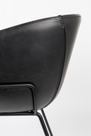 Black Leather Barrel Armchairs (2) | Zuiver Feston | Dutchfurniture.com