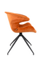 Orange Velvet Dining Armchairs (2) | Zuiver Mia | OROA TRADE