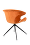 Orange Velvet Dining Armchairs (2) | Zuiver Mia | OROA TRADE
