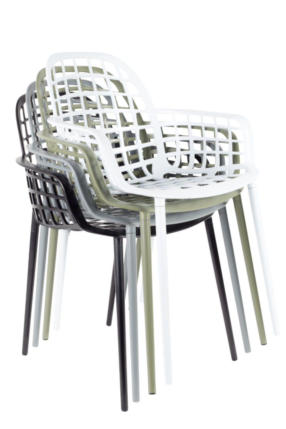 Gray Molded Outdoor Armchairs (2) | Zuiver Albert Kuip | DutchFurniture.com