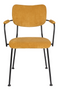 Yellow Upholstered Dining Armchairs (2) | Zuiver Benson | DutchFurniture.com