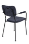 Dark Blue Upholstered Dining Chairs (2) | Zuiver Benson | DutchFurniture.com