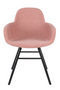 Pink Upholstered Armchairs (2) | Zuiver Albert Kuip Soft | OROA TRADE