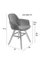 Beige Upholstered Armchairs (2) | Zuiver Albert Kuip Soft | DutchFurniture.com