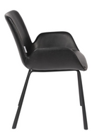 Black Leather Dining Armchairs (2) | Zuiver Brit LL | DutchFurniture.com