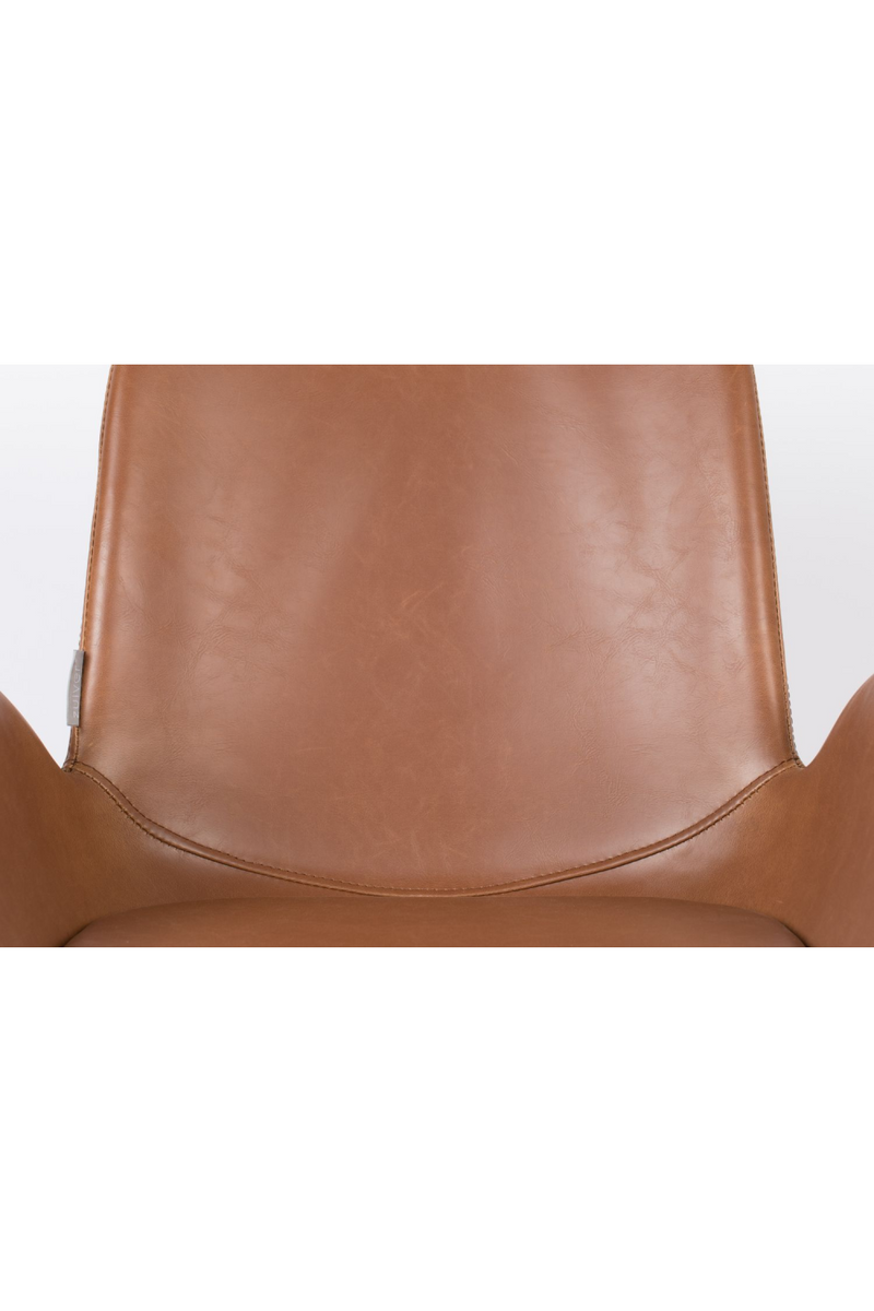 Brown Leather Dining Armchairs (2) | Zuiver Brit LL | Dutchfurniture.com